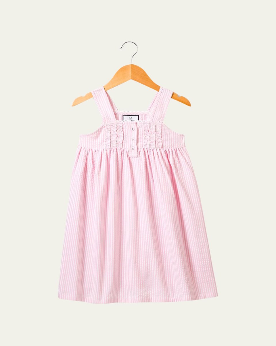 Charlotte Seersucker Nightgown, Size 6M-